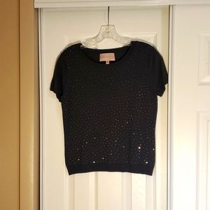 Philosophy Short Sleeve Crop Sweater